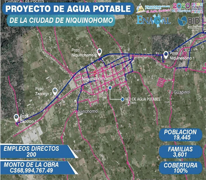 enacal-avanza sistema-de-agua-potable-niquinohomo